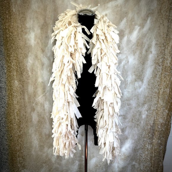 Natural Muslin Rag Garland  - 6 ft - Picture 1 of 3